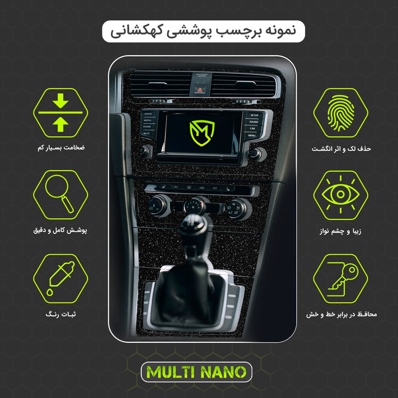 برچسب محافظ کنسول خودرو مولتی نانو مدل X-F1G مناسب برای فونیکس FX