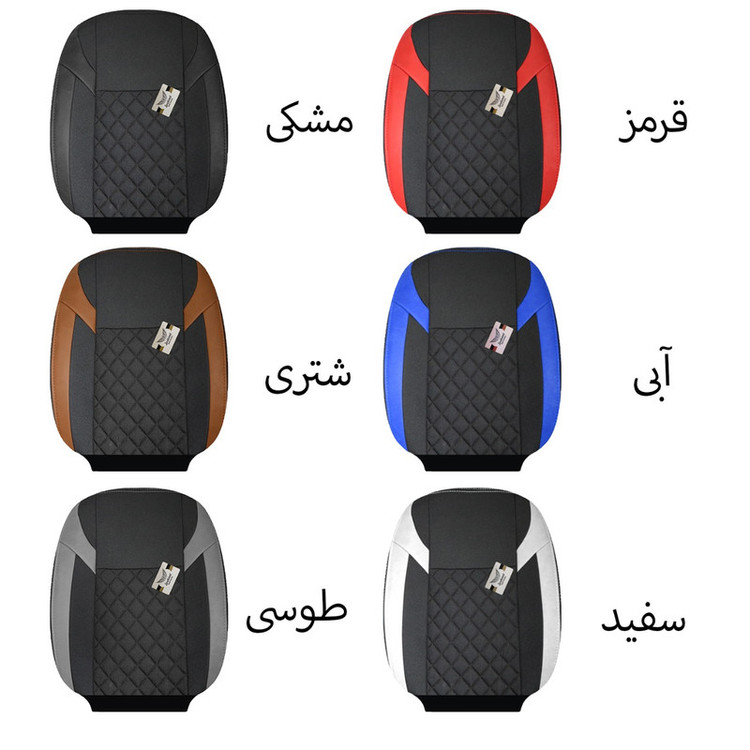 ست کامل روکش صندلی خودرو سوشیانت مدل گندم مناسب برای پراید 111 یه همراه پشت گردنی