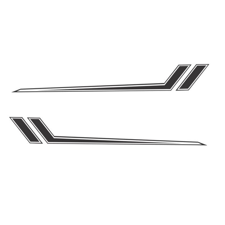 برچسب پارکابی خودرو مهدیار طرح ساده کد SD103m بسته دو عددی