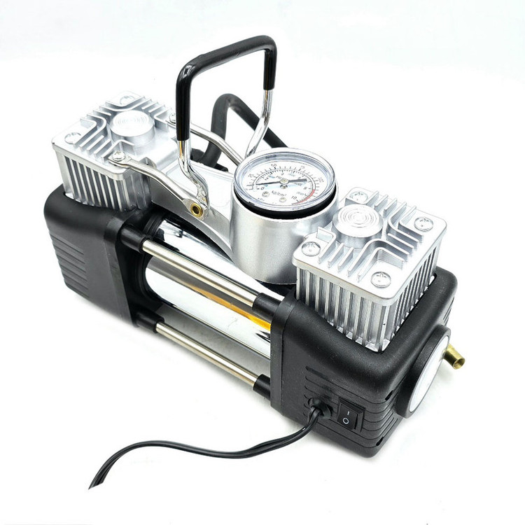 کمپرسور هوا خودرو 23 وات کلایمکس مدل فندکی و سر باتری کد CX-JB-87 مجموعه 15 عددی