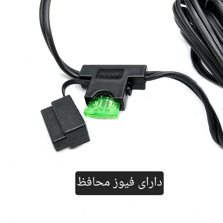کمپرسور هوا خودرو 23 وات کلایمکس مدل فندکی و سر باتری کد CX-JB-87 مجموعه 15 عددی