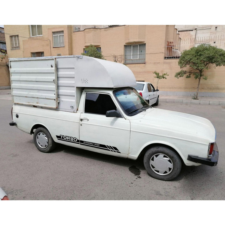 برچسب بدنه خودرو طرح TURBO VANET مناسب برای پیکان وانت بسته 2 عددی