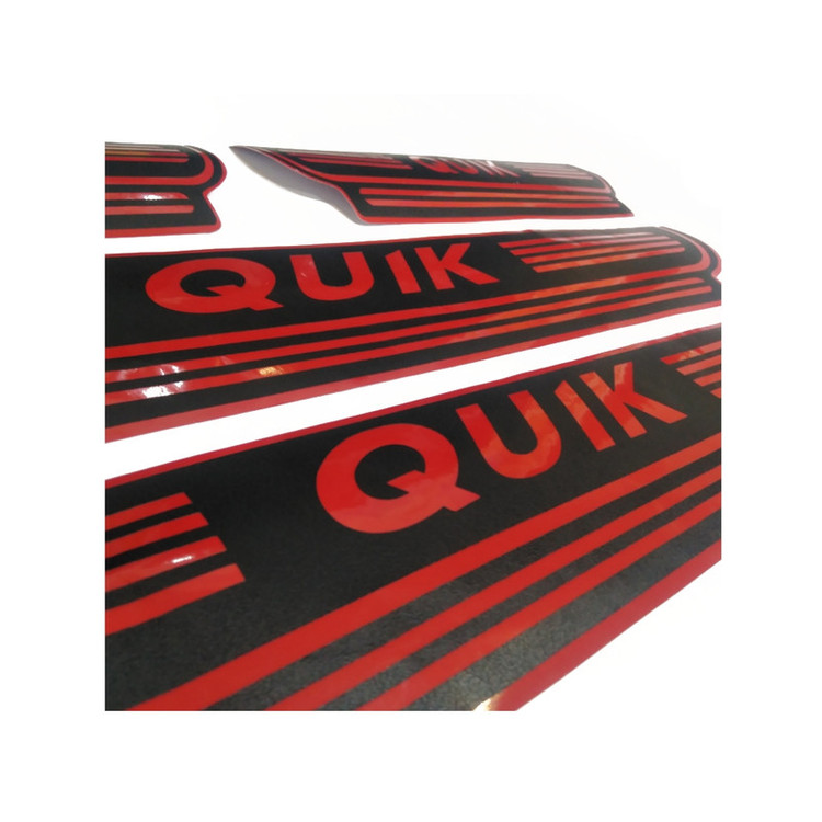 برچسب پارکابی خودرو طرح QUIK مجموعه 4 عددی مناسب برای کوییک