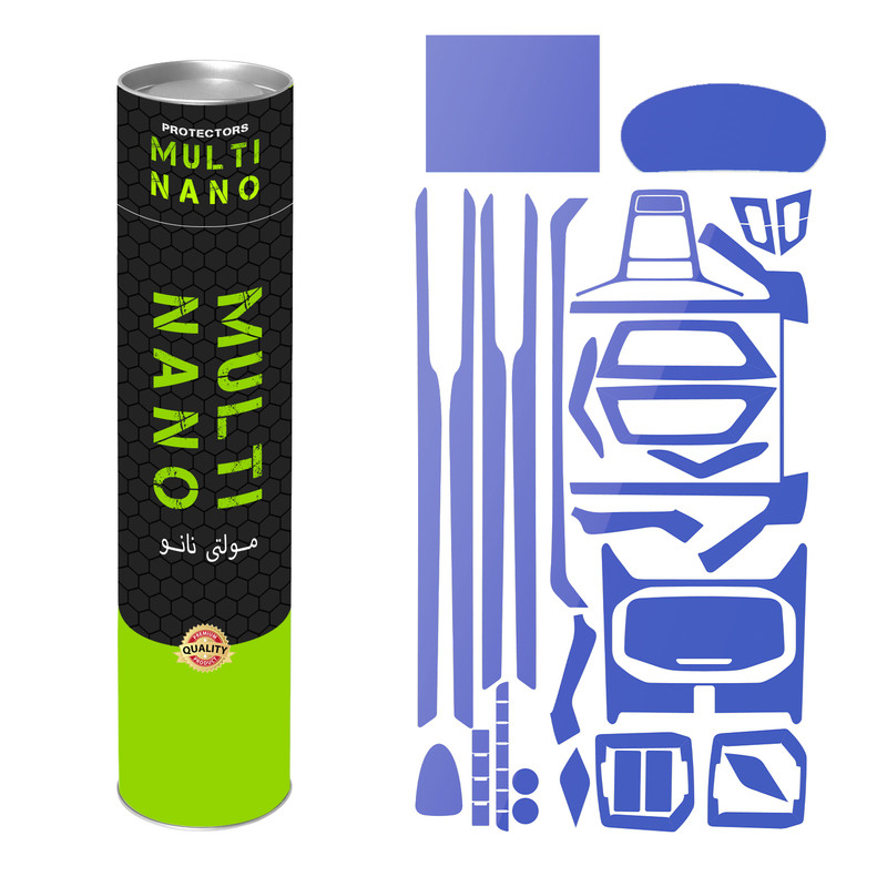 برچسب محافظ مانیتور و کنسول خودرو مولتی نانو مدل X-F1T مناسب برای کی ام سی T9 مجموعه 24 عددی