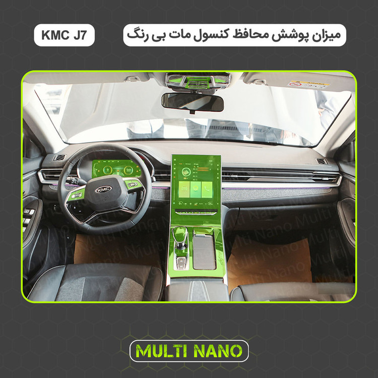 برچسب محافظ مانیتور و کنسول خودرو آنتی رفلکس مولتی نانو مدل X-F1B مناسب برای کی ام سی J7 مجموعه 31 عددی