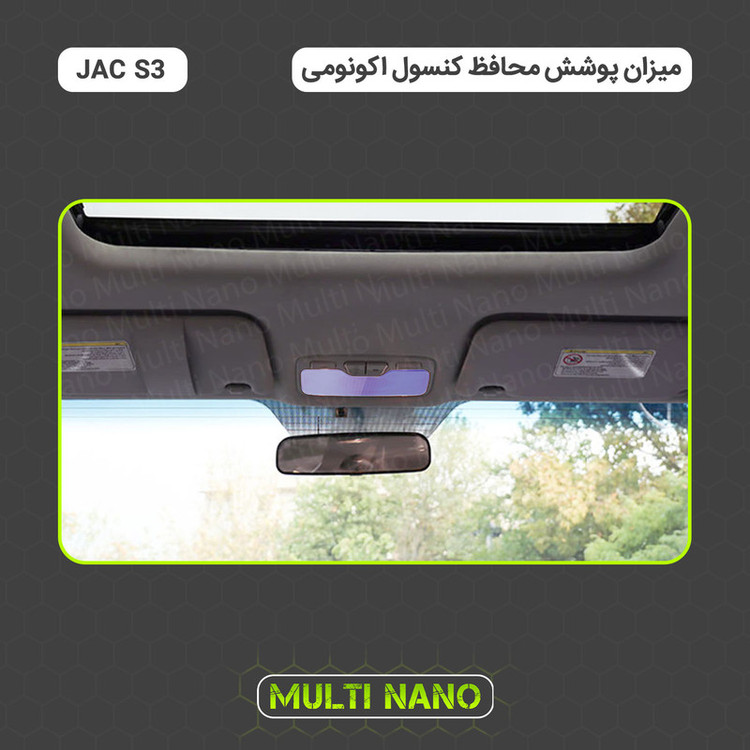 برچسب محافظ مانیتور و کنسول خودرو مولتی نانو مدل X-F1T مناسب برای جک S3 مجموعه 7 عددی