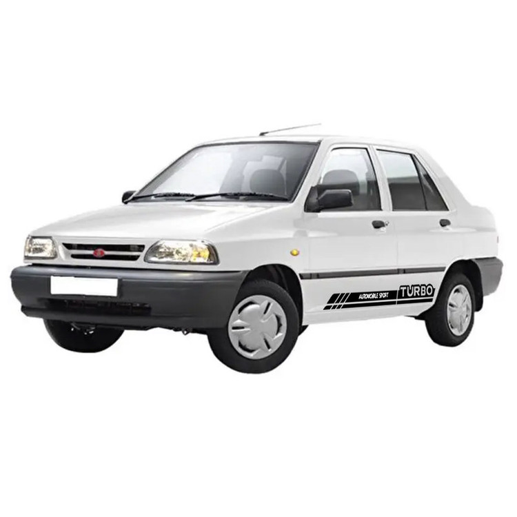 برچسب بدنه خودرو طرح TURBO مناسب برای پراید