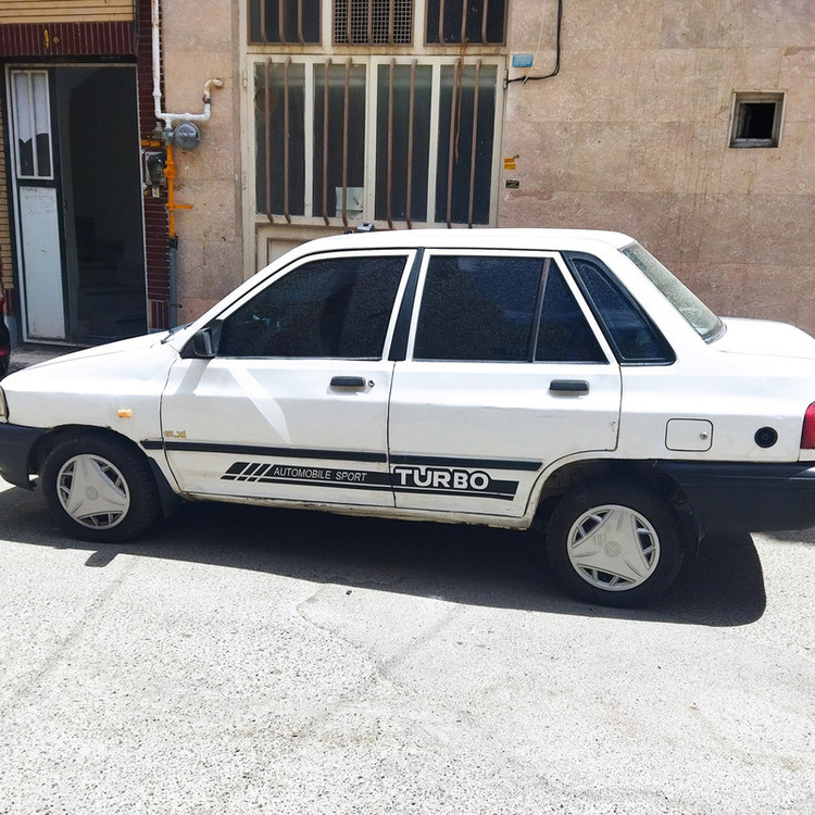 برچسب بدنه خودرو طرح TURBO مناسب برای پراید