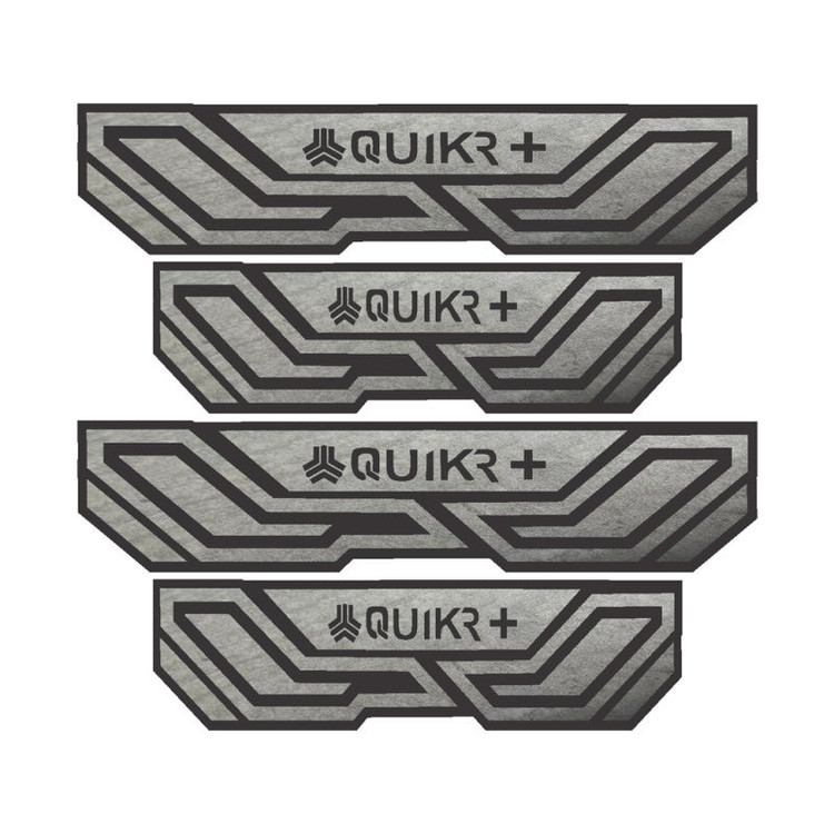 برچسب پارکابی خودرو شیپرس کد SP014 مناسب برای کوئیک آر پلاس بسته 4 عددی به همراه جاکلیدی
