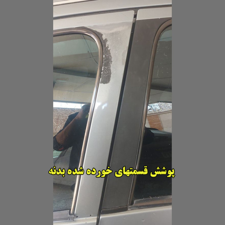 برچسب ستون و آفتابگیر مدل PACK مجموعه 5 عددی مناسب برای پژو 206