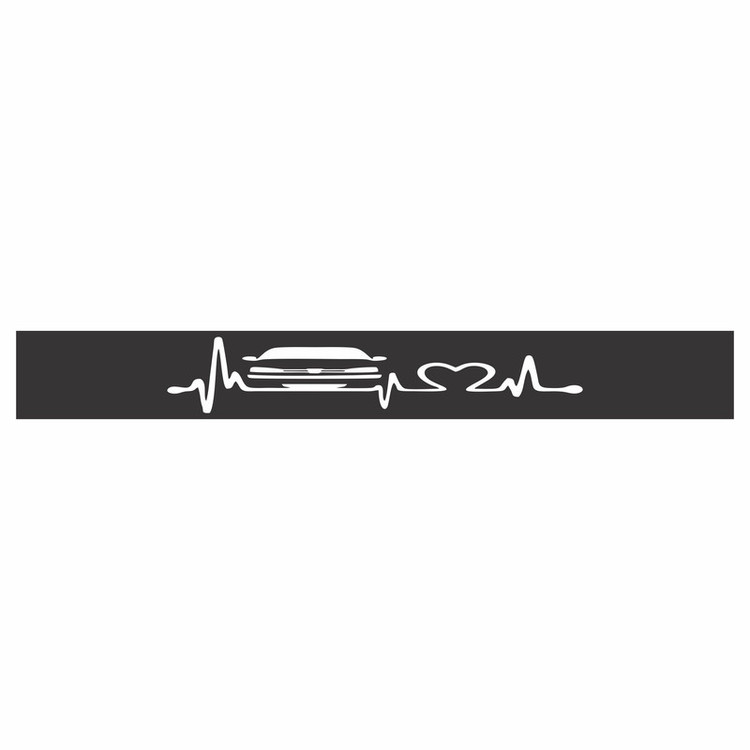 برچسب شیشه آفتابگیر خودرو استیریت اسپرت طرح ویندشیلد مدل آفتابگیر کد e17