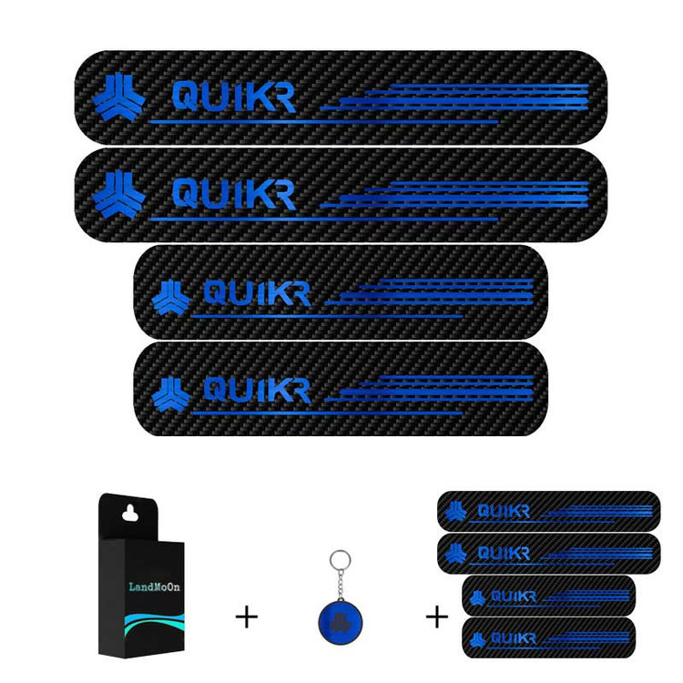 برچسب پارکابی خودرو لندمون کد LC007 MB مناسب برای کوئیک آر مجموعه 4عددی به همراه جاکلیدی