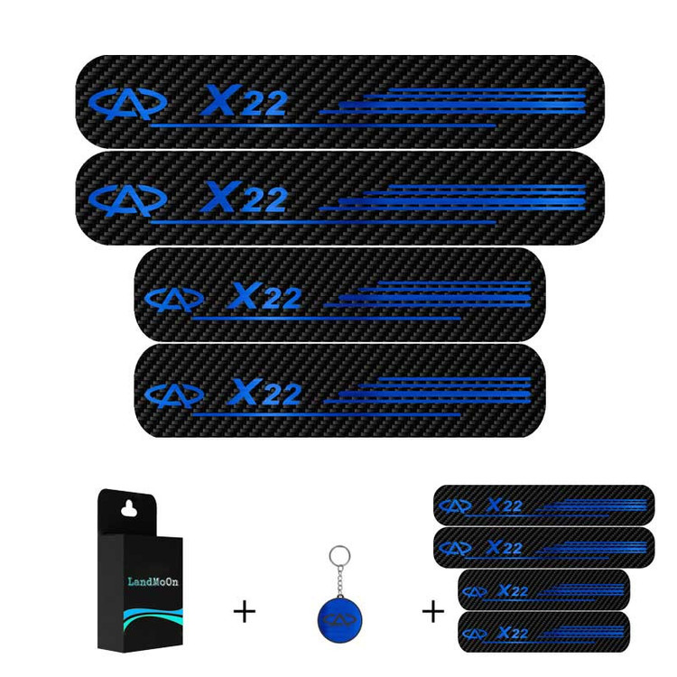 برچسب پارکابی خودرو لندمون کد LC030 MB مناسب برای X22 مجموعه 4 عددی به همراه جاکلیدی