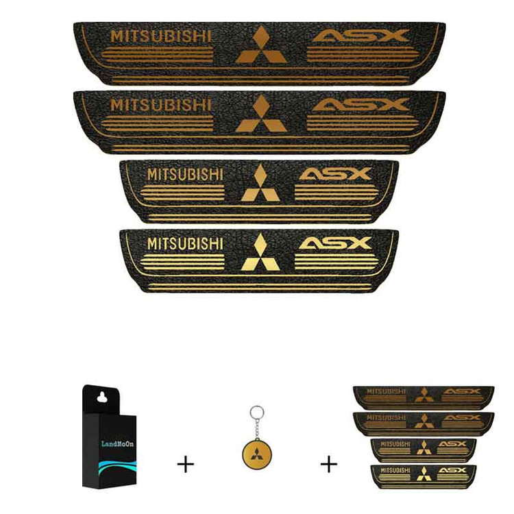 برچسب پارکابی خودرو لندمون کد LMm0069 MT مناسب برای میتسوبیشی ASX مجموعه 4 عددی به همراه جا کلیدی