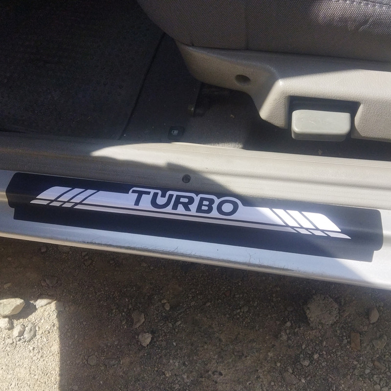 برچسب پارکابی مدل TURBO PRD مناسب برای پراید مجموعه 4 عددی