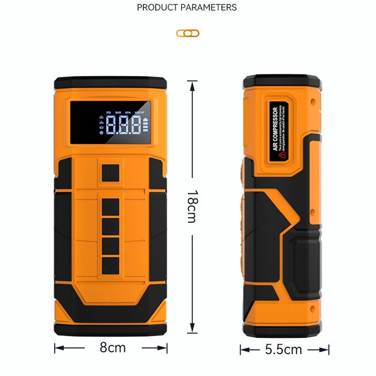 کمپرسور هوا شارژی و جامپ استارتر خودرو سویتو مدل ST-9630pro