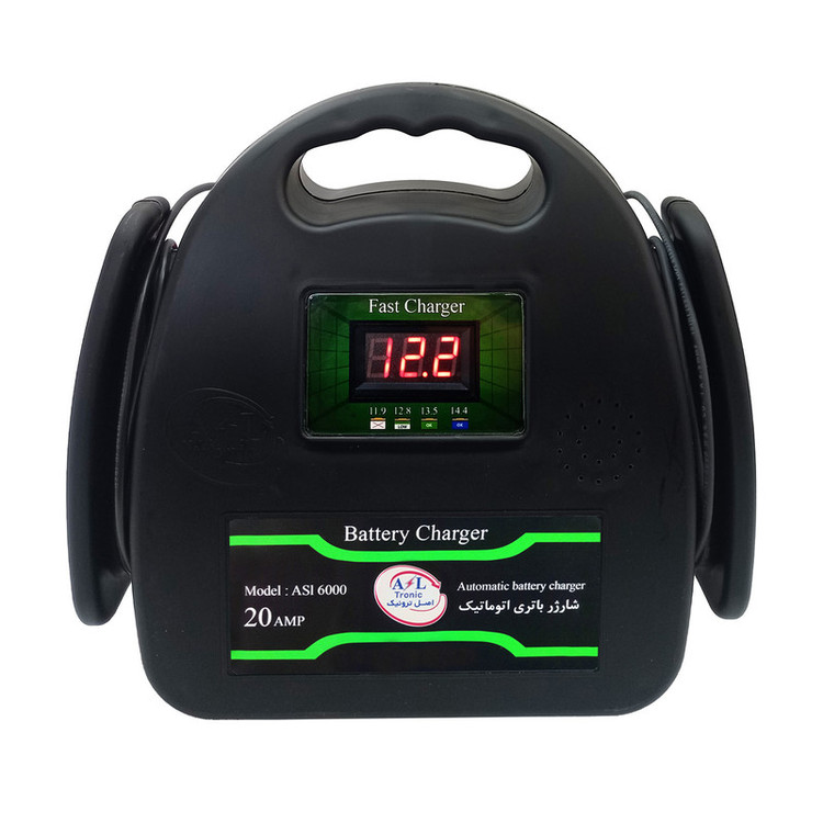 شارژر باتری خودرو و موتور اصل ترونیک مدل 20 آمپر ASL6000