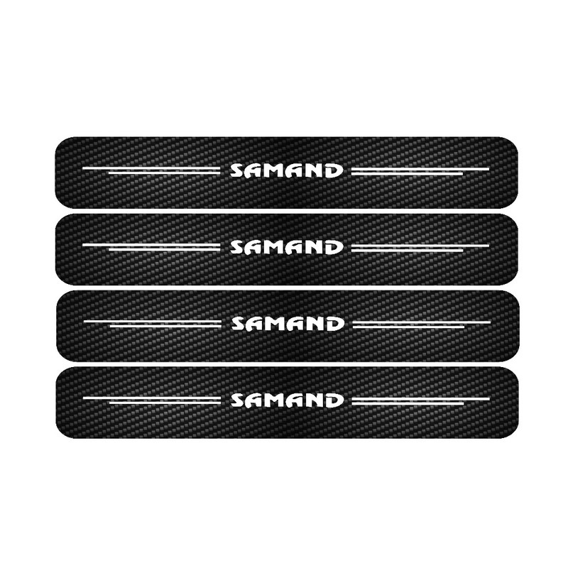 برچسب بدنه خودرو مدل پارکابی کربن کد SP143 مناسب برای سمند بسته 4 عددی