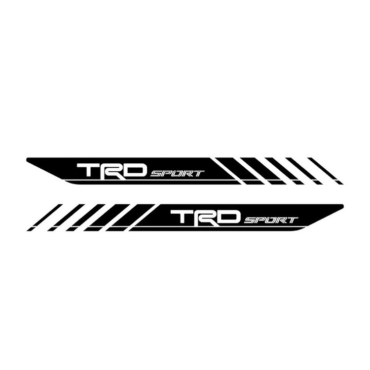 برچسب بدنه خودرو طرح TRD کد So003M بسته دو عددی