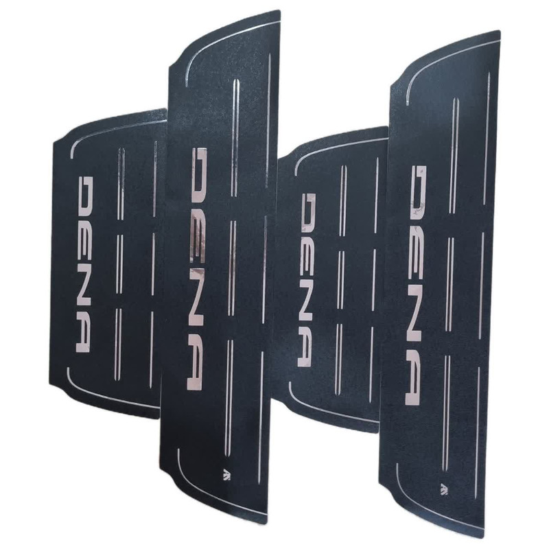 برچسب پارکابی خودرو امیران اسپرت طرح چرم کد 2025047 مناسب برای دنا مجموعه 4 عددی