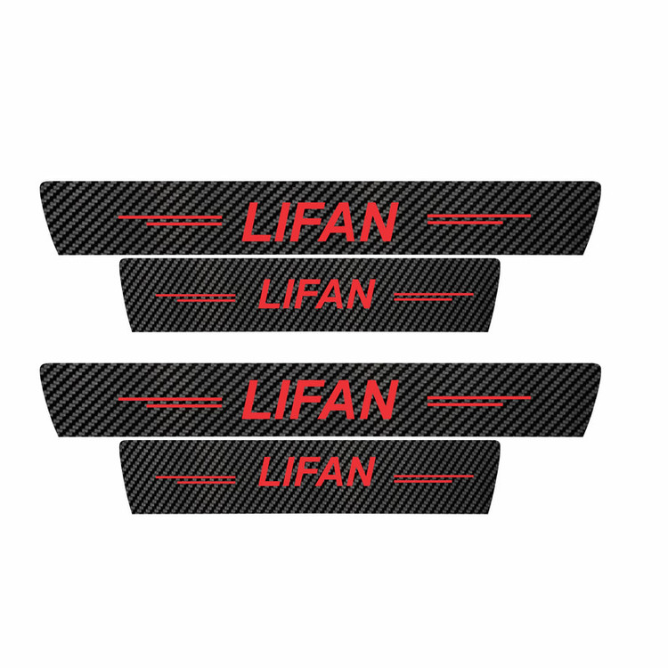 برچسب پارکابی خودرو سولگی مدل کربن کد J057 مناسب برای لیفان بسته 4 عددی