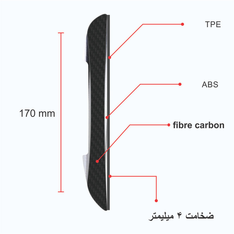 ضربه گیر در خودرو کد s129-L بسته 4 عددی