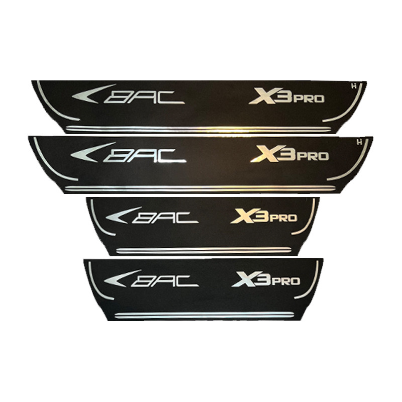 برچسب پارکابی خودرو لندمون کد LPt011 MS مناسب برای بک X3pro مجموعه 4 عددی به همراه جا کلیدی