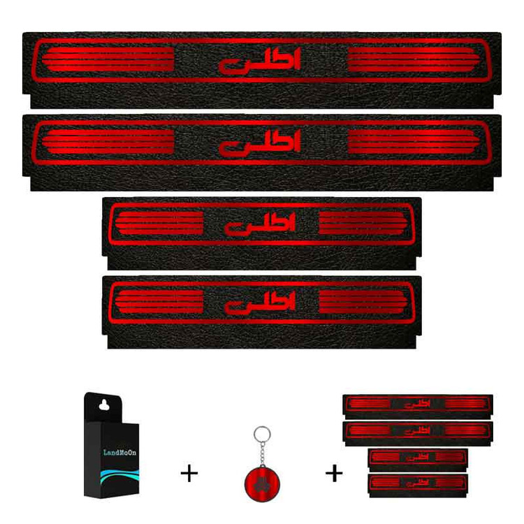 برچسب پارکابی خودرو لندمون کد LM246 MR مناسب برای اطلس مجموعه 4 عددی به همراه جا کلیدی
