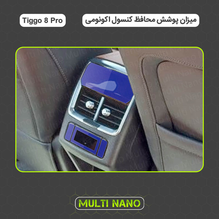 برچسب محافظ مانیتور و کنسول خودرو مولتی نانو مدل X-F1T مناسب برای فونیکس Tiggo 8 Pro مجموعه 17 عددی