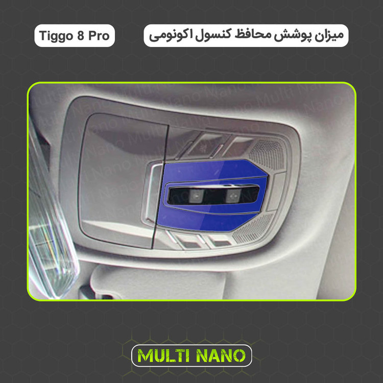 برچسب محافظ مانیتور و کنسول خودرو مولتی نانو مدل X-F1T مناسب برای فونیکس Tiggo 8 Pro مجموعه 17 عددی
