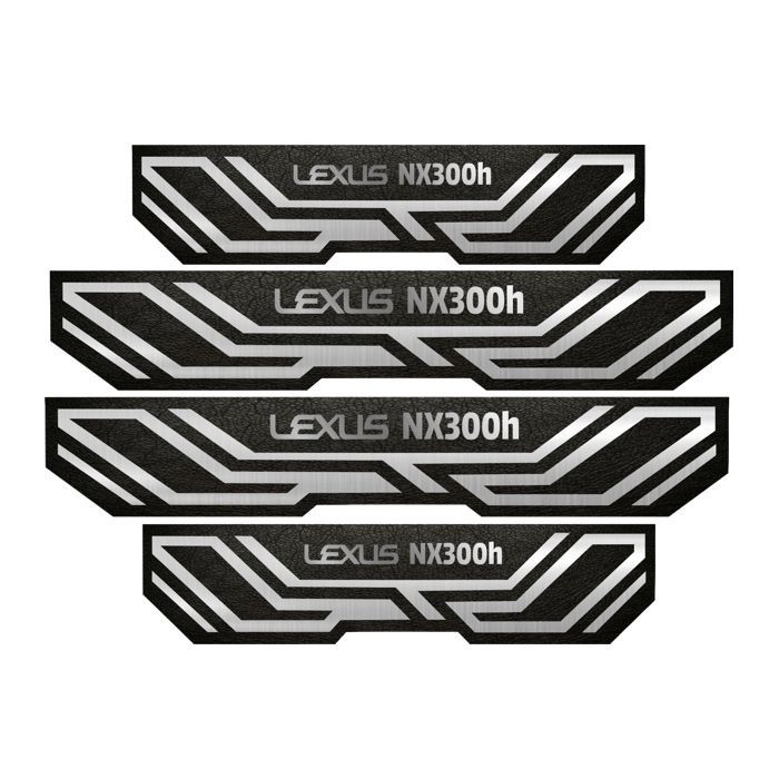 برچسب پارکابی خودرو مهدیار کد PKA 2065 مناسب برای لکسوس NX300h مجموعه 4 عددی به همراه جاکلیدی