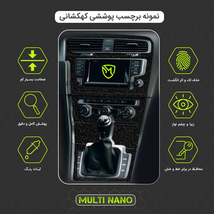 برچسب محافظ کنسول خودرو مولتی نانو مدل X-F1G مناسب برای فونیکس Tiggo 8 Pro