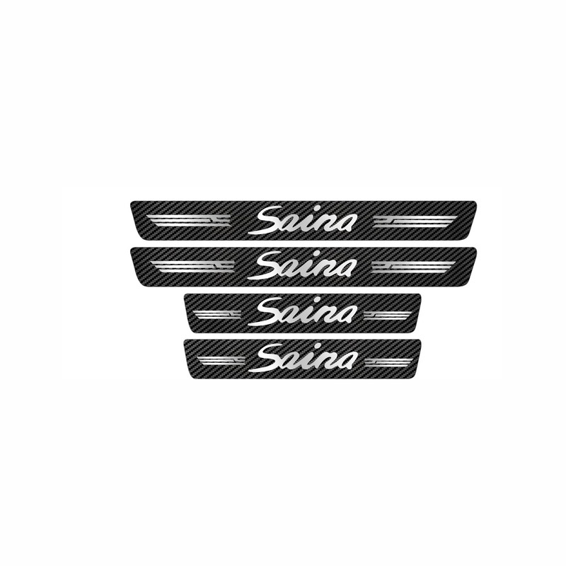 برچسب پارکابی خودرو ایلیدن طرح کربن مدل B0050 مناسب برای ساینا بسته 4 عددی