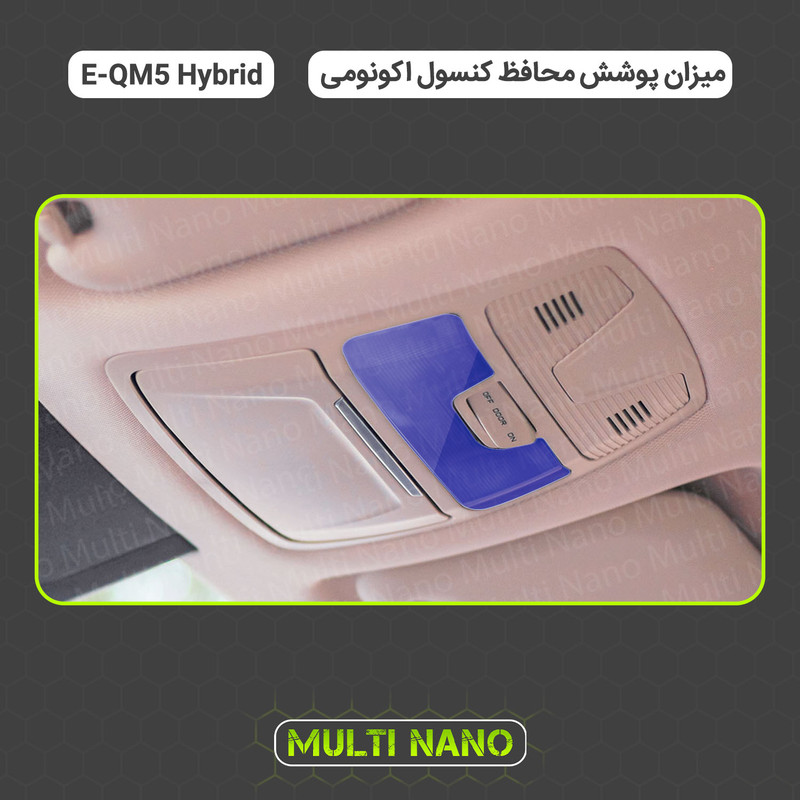 برچسب محافظ مانیتور و کنسول خودرو مولتی نانو مدل X-F1T مناسب برای هونگچی E-QM5 برقی مجموعه 7 عددی