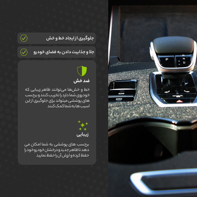 برچسب محافظ مانیتور و کنسول خودرو مولتی نانو مدل X-F1T مناسب برای هونگچی E-QM5 برقی مجموعه 7 عددی