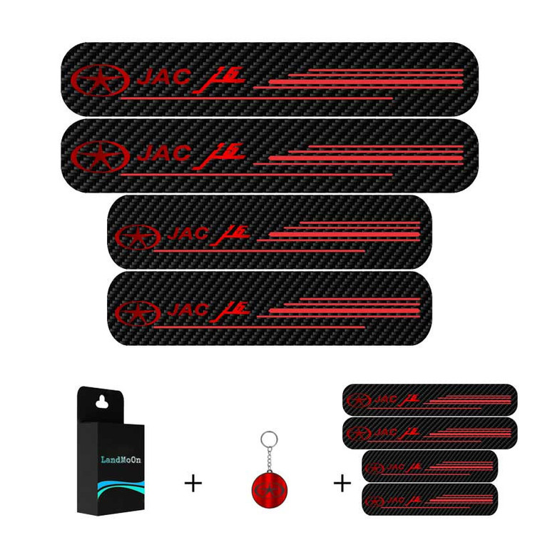 برچسب پارکابی خودرو لندمون کد LC025 MR مناسب برای جک J5 مجموعه 4 عددی به همراه جاکلیدی