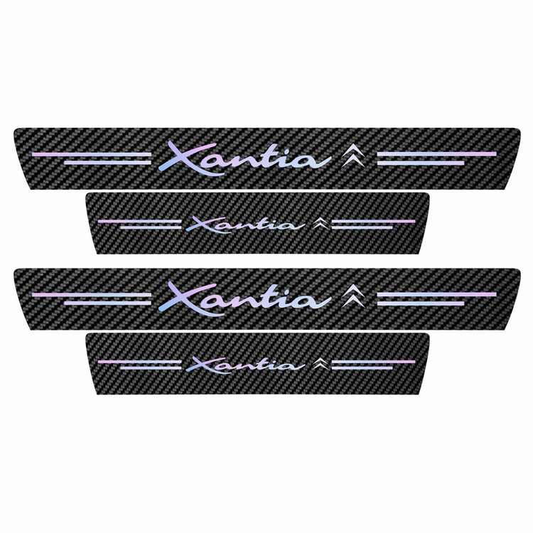 برچسب پارکابی خودرو سولگی مدل کربن کد J50 مناسب برای زانتیا بسته 4 عددی