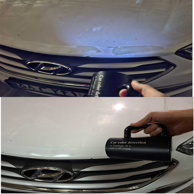 چراغ قوه یووی کارشناسی رنگ خودرو مدل UV-0945 charging
