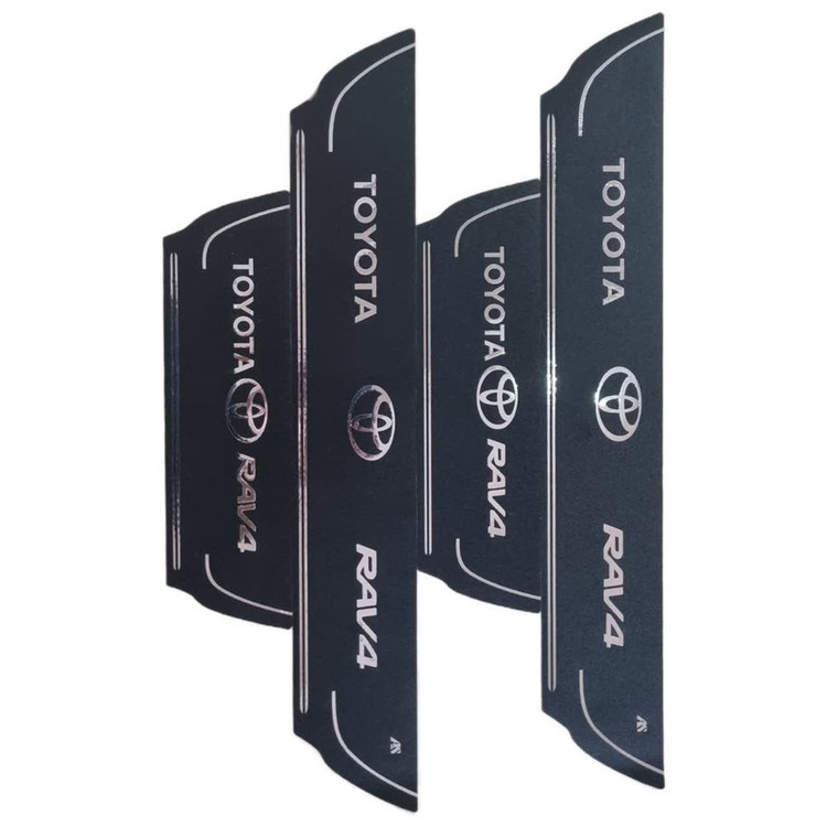 برچسب پارکابی خودرو امیران اسپرت طرح چرم کد 2025102 مناسب برای تویوتا رافو 4 مجموعه 4 عددی