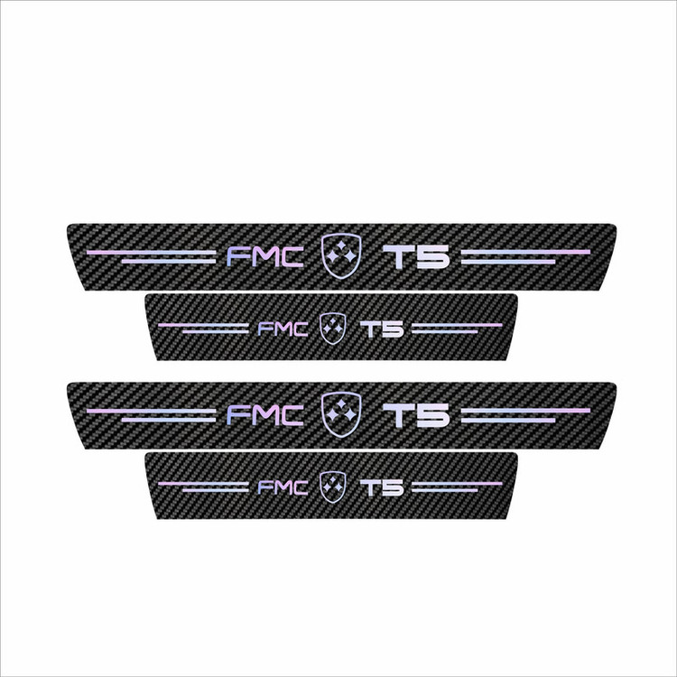 برچسب پارکابی خودرو سولگی مدل کربن کد J10 مناسب برای FMC-T5 بسته 4 عددی