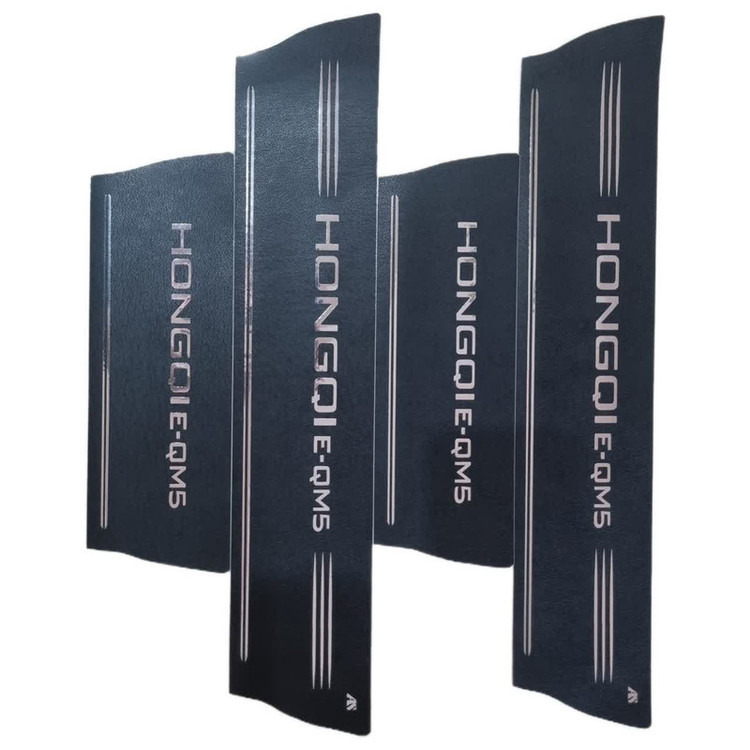 برچسب پارکابی خودرو امیران اسپرت طرح چرم کد 2025099 مناسب برای هونگچی E-QM5 مجموعه 4 عددی