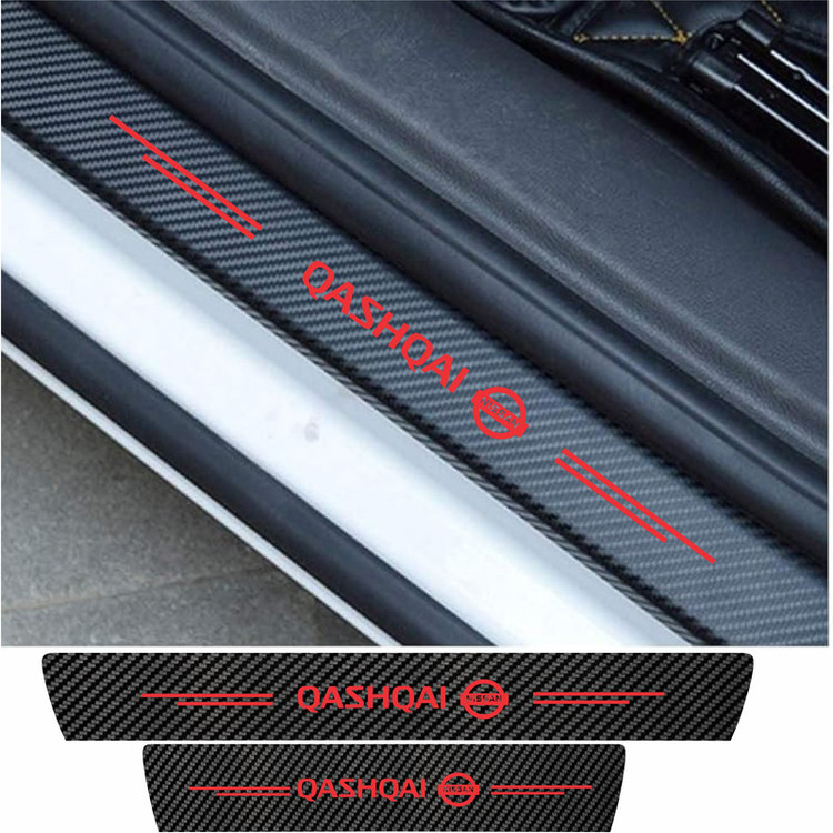 برچسب پارکابی خودرو سولگی مدل کربن کد J027 مناسب برای QASHQAI بسته 4 عددی