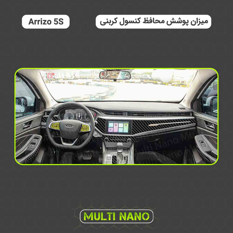 برچسب محافظ کنسول خودرو مولتی نانو طرح کربن مدل X-F1C مناسب برای فونیکس Arrizo 5S مجموعه ی 31 عددی