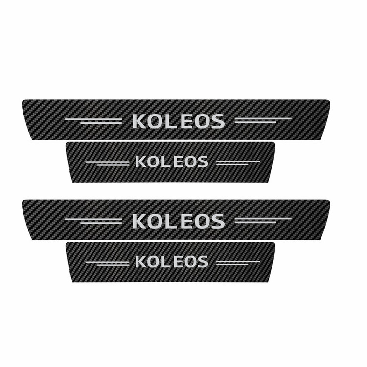 برچسب پارکابی خودرو سولگی مدل کربن کد J11 مناسب برای KOLEOS بسته 4 عددی