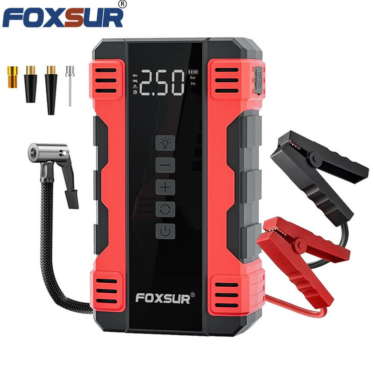 کمپرسور هوا و جامپ استارتر شارژی فاکسسور مدل(12V) FJS-960