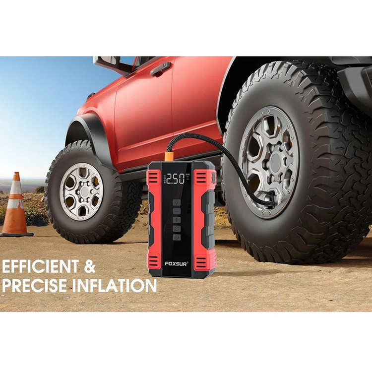 کمپرسور هوا و جامپ استارتر شارژی فاکسسور مدل(12V) FJS-960