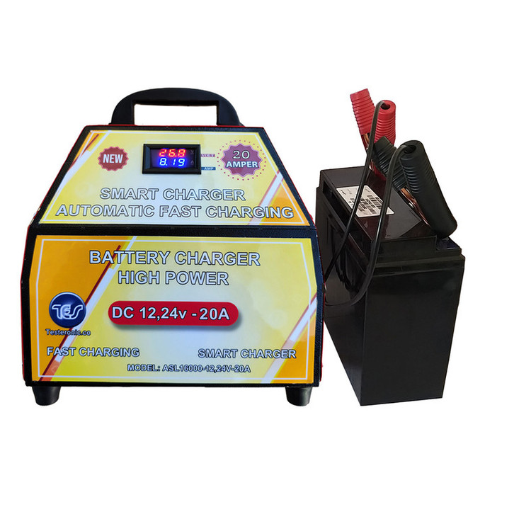 شارژر باتری خودرو مدل ASL16000pro,12v-24v,20A