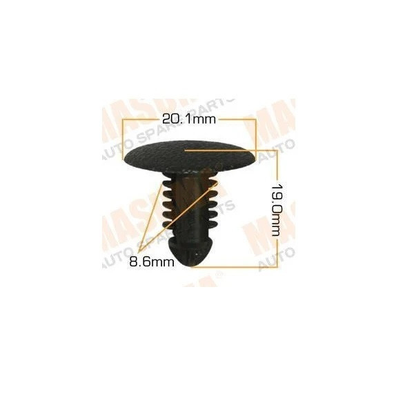 خار موکت خودرو چیکال مدل P-977-BLK بسته 20 عددی
