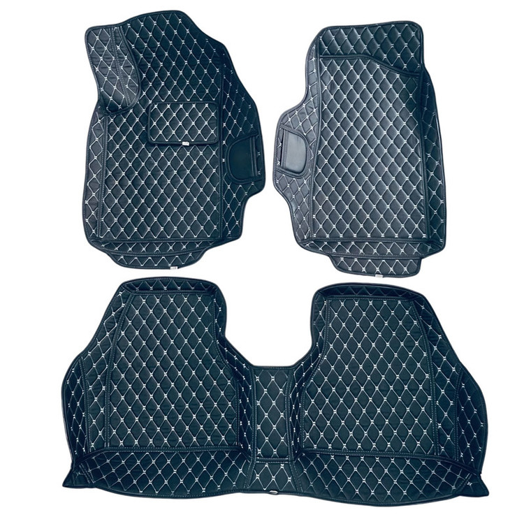 کفپوش 5 بعدی خودرو مدل Ts چرم گلدوزی مناسب برای دنا
