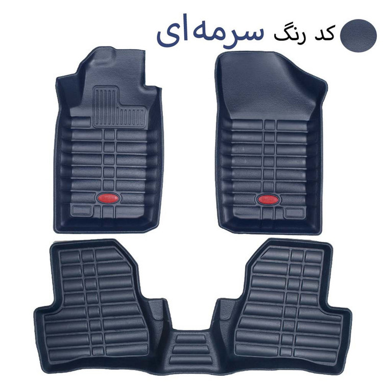 کفپوش سه بعدی خودرو بابل کارپت مدل چرمی مناسب برای رانا